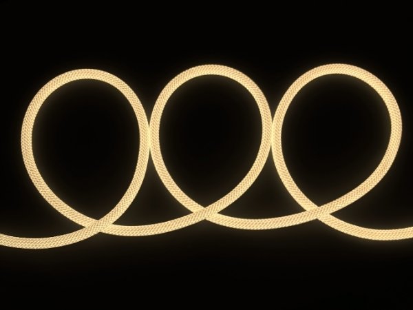 LED NEON KULATÝ Ø16mm / 24V / 19,2W / IP67 / 3000K / SET 3m / V PROVAZOVÉM VÝPLETU